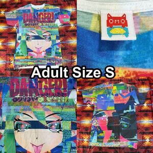 OMOCAT Did U Know I’m Crazy Danger! Glitch Girl Anime Video Game Shirt Sz Small